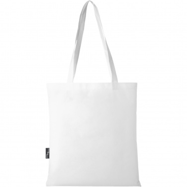 Logo trade business gifts image of: Zeus GRS recycled non-woven convention tote bag 6L